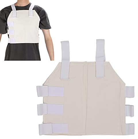 Agatige Broken Rib Brace, Chest Sternum Protector Support Brace Breathable Chest Wrap Belt for Men and Women Broken Fractured, Dislocated Cracked Ribs Open Heart Surgery Recovery