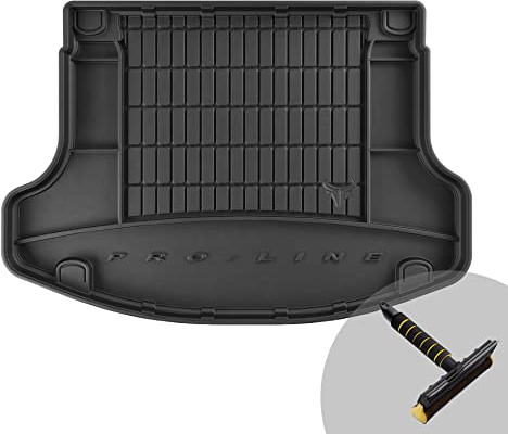 FROGUM ProLine 3D Gummimatte Exklusive Auto Kofferraummatte Kofferraumwanne für Hyundai i30 III Fastback ab 2017 | Bequemer Organiser | Die höchsten Kanten