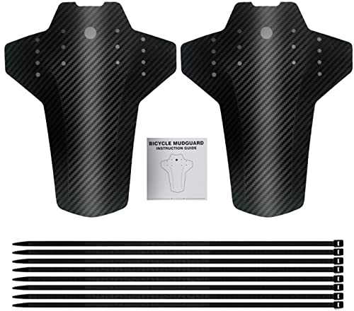 KAYSENSUK 2 piezas guardabarros bicicleta de montaña MTB Mudguard, bicicleta de carretera guardabarros delantero y trasero set accesorios cubo protección contra salpicaduras bicicleta mudrocker