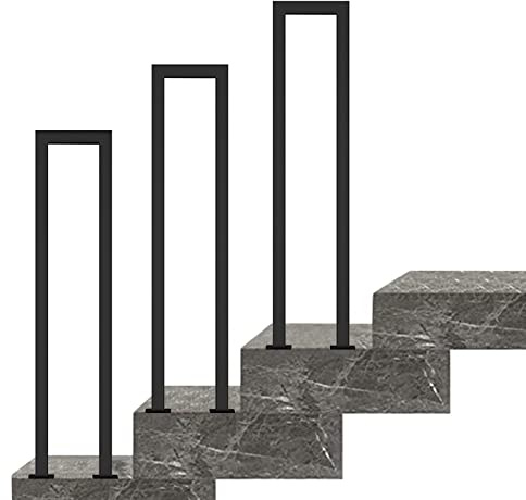 Transitional Hand Rails Fit 1 Step, Outdoor Steps Stair Railing for Garden Terrace Decking, Wrought Iron Handrail for Concrete Steps or Wooden Stairs (Size : 75cm(2.5ft))