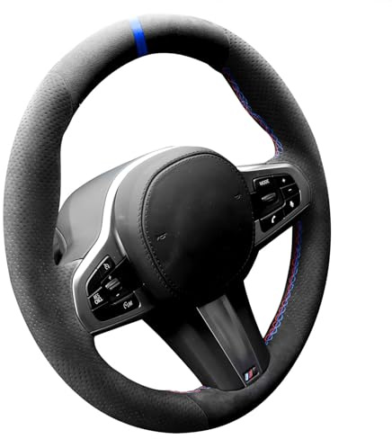 Alfanxi Handstich Für Alcantara Lenkradhülle für BMW G20 G21 F40 F44 G22 G26 G30 G31 G32 G11 G12 G13 G14 G15 G16 G01 G02 G05 G06 G07 G 29 (3-farbige Threads)
