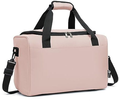 Kono Ryanair Handgepäck 40x20x25 Damen Herren mit Schultergurt Rosa | Ryanair-kompatible Kabinertasche, verstellbarer Schultergurt, Aufsteckhülse für Koffergriff, stabiles Oxford-Material