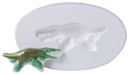 1 juego de herramientas de cerámica para alfareros, moldes de cerámica, moldes de yeso hechos a mano, suministros de decoración del hogar, mini decoración de dinosaurios (Stlye A- 7) 8,8 x 3,7 cm