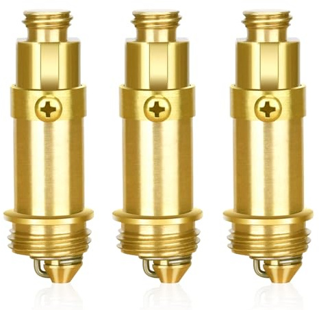 UTXN Pop-Up Waschbeckenstöpsel, 3 STK. Ersatzschraube, Gold, Messing, Badstopfen