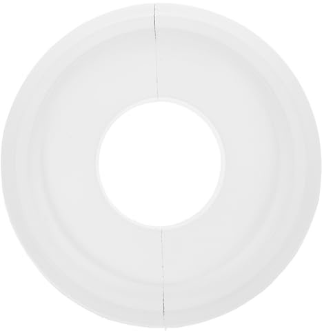 MOLUCKFU Dekorative Deckenrosette Pu Geteiltes Leuchtenmedaillon Widerstandsfähig Und Formstabil Für Wohnräume Und Büros Weiße Vintage Rosette