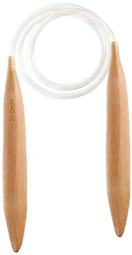 Ferri da maglia circolari in legno, ferri da maglia grossi in legno, bastoncini grandi in legno naturale per maglioni, sciarpe, cappelli, coperte efficaci