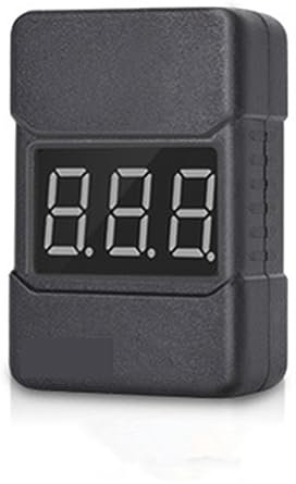 WESLNN 1-8S Lipo Battery Voltage Tester Low Voltage Buzzer Alarm Battery Voltage Checker With Dual Speakers Battery Tester(With case)