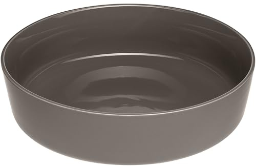 LEONARDO HOME Schale ROMA 1 Stück • Ø 29 cm • Mikrowellen- & Spülmaschinengeeignet • stapelbar • Keramik-Schale • Steingut-Schüssel • Salatschale mit glasierter Oberfläche • taupe • 027925