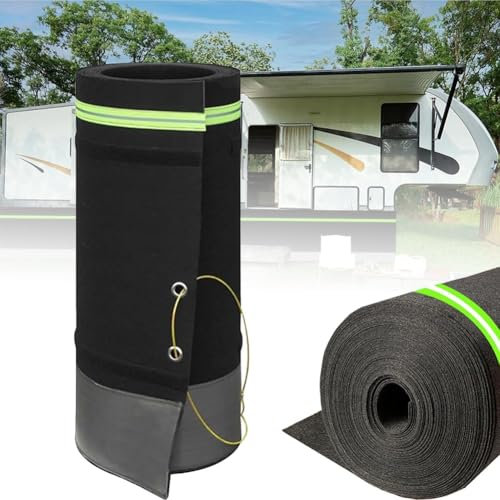 Battiscopa for camper for rimorchio da viaggio,Facile installazione Battiscopa for camper Coperture for camper for esterno di casa mobile,Battiscopa for camper alta 0,8 m Rimorchio in fibra di legno(2