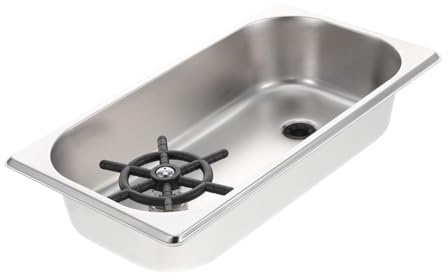 Edelstahl Glasspüler für Riegel und Küche, Hochdruck Reinigung | Satz mit Schlauch, Quick Cleaning, Effective Cleaning, Robust und Zuverlässig, Silberne Ausführung