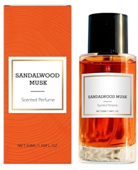 Sandalwood Musk Parfum, Sandelholz Ätherisches Öl, Duft Parfum Sandalwood Perfume Herren & Damen Bodyspray Parfümöl Eau de Toilette Spray (50ml, 1Pcs)