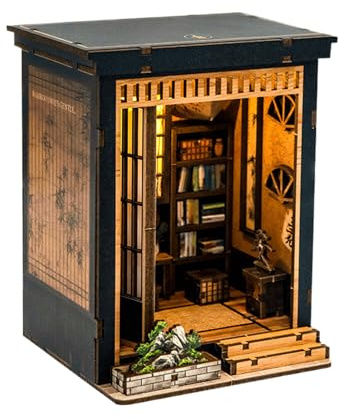 Kit di costruzione mini casa | Set di casette in miniatura | Decorazione da tavolo in legno in stile giapponese per adulti, amanti 'artigianato, collezionisti, vacanze, attività in famiglia, proge
