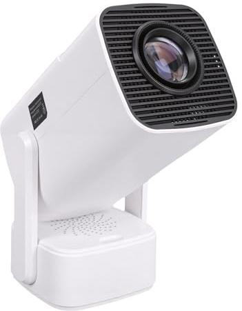 Bewinner Projecteur Intelligent 720P HD |Android TV 13.0, WiFi 6 et Bluetooth 5.4, 200 ANSI Lumens, Correction Automatique du Trapèze, Haut-Parleur HiFi pour Cinéma Maison (Prise UE)