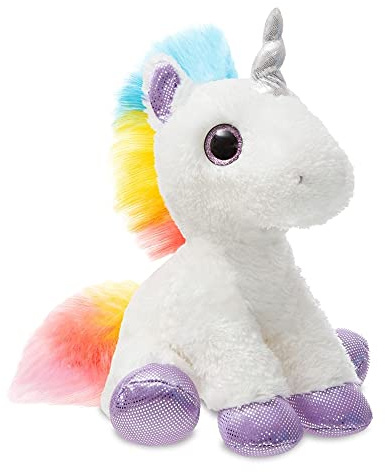 Aurora World 60857 Sparkle Tales drake blända enhörning plysch, flerfärgad, 30,5 cm