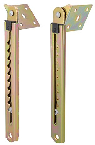 Sourcingmap Pair Double Angle Lifting Rod Desk 10 Gear Adjusting Hinge Bracket 250mm Length