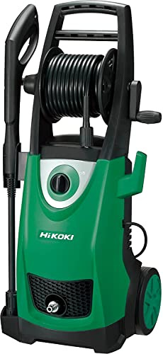 HiKOKI Hochdruckreiniger - 2000 W, 150 bar, 10 m Schlauch, integrierter Reinigungsmitteltank, Überhitzungsschutz - Kompakt und leicht - Ideal für Haus und Garten