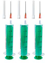 Set: 1, 2 oder 3 St. Spritzen 20ml Laborspritzen Liquidspritze Hobbyspritze mit stumpfer Nadel/Kanüle für E-Liquid Aroma Hobby und Heimwerk (Set 3x 20ml)