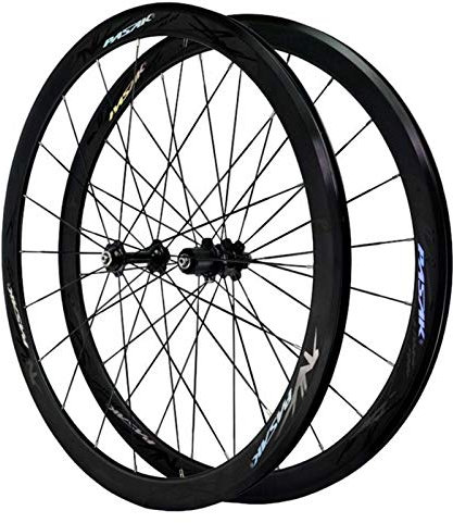 SJHFG Fahrrad Laufrad 700c,Hinterrad Aluminiumlegierung 24 Löcher 4 Peilin Lager V Bremse 7/8/9/10/11/12-Gang-Räder (Color : Black)
