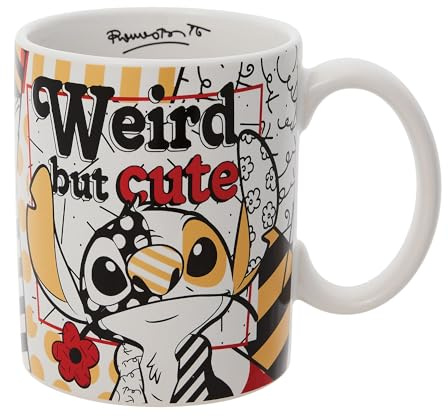 Enesco Disney by Britto Midas Lilo et Stitch Tasse à café bizarre mais mignonne, 532 ml, multicolore, 18 Ounce