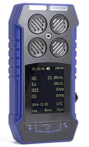 Samnuerly Gas Detector Gas Leak Detector - Portable Gas Detector 4 in 1 O2, CO, H2S, LEL by Forensics durable