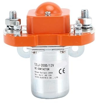 MZJ-200A ZJ200A SZJ200A DC12V 24V 48V Contactor for vehículo eléctrico carretilla elevadora batería coche Tractor cabrestante Motor 1NO abierto Normal 1 Uds (Color : 24V 1NO)