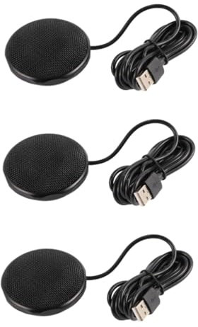 Tofficu Haut-Parleur USB Portable De Bureau en Métal Et Plastique 360 3 Pièces Conférence