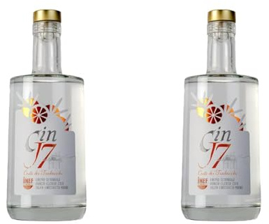Gin J7 - Costa dei Trabocchi ® - Gin con Arancia selvatica - Premium gin mediterraneo con Arance e botaniche autoctone - 700 ML (Confezione da 2)