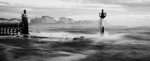 Cuadro de fotos faro de capbreton – Made in France – Cuadro de cristal acrílico 120 x 50
