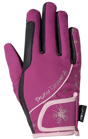 HKM Polly Guantes de montar para niño Magenta 12 años