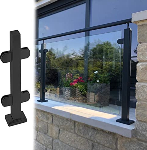 Poteaux de balustrade commerciaux en verre – Système de garde-corps durable pour une sécurité accrue et un style moderne dans les couloirs et les terrasses