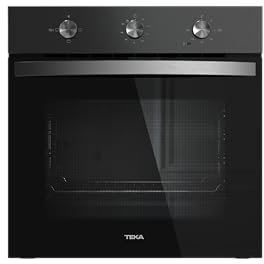 TEKA Horno Convencional HydroClean, ThermoSeal, Esmalte BrightClean, 3 Funciones de Cocción, Bandeja Antivuelco, 77/76 Litros, NEO HBB 5350 FBK