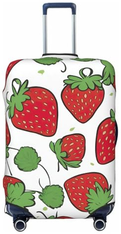 Tamiger Housse de protection universelle pour bagages Motif fraises, Noir , XL