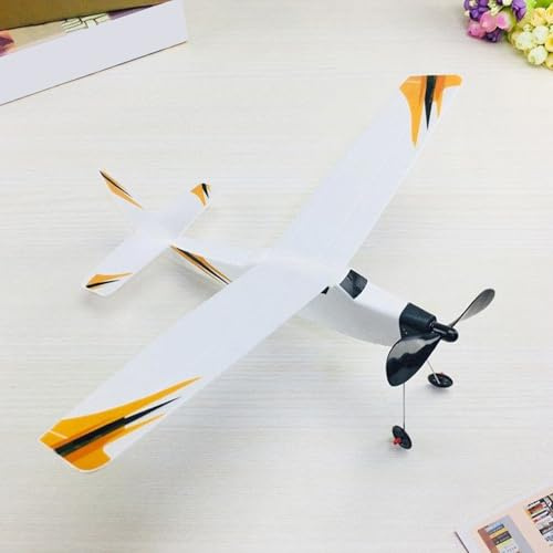 Rubber Band Airplanes - 6.89 Inches Pp Glider Plane Kit | Hand Launch Rubber Powered Airplane Toy For Kids | Model Airplane - Outdoor Stem Learning Toy Gift
