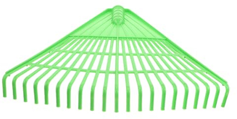 DIYEAH Rastrillo de Plástico para Jardinería Dientes Resistente para Césped y Huerto Herramienta Ligera para Recoger Eliminar Malas Hierbas y Limpiar Restos de Jardín
