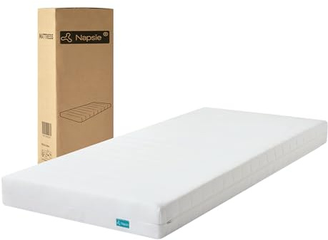 NAPSIE 7‑Zonen Kaltschaummatratze 90x200 cm (H3) mit waschbarem Bezug