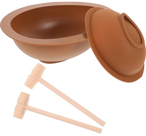 Ciieeo Stampi in Silicone Per Cioccolato E Dolci Pasquali Set 4 Pezzi Stampo Uova Di Pasqua Grande E Piccolo Resistenti Al Calore Per Biscotti E Caramelle Accessori Per Pasticceria Sicuri E Facili