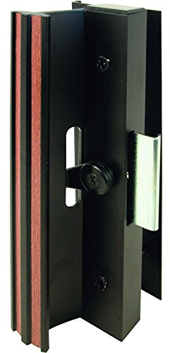 Prime-Line C 1006 Extruded Aluminum, Black, Sliding Patio Door with Clamp Type Latch (Single Pack)
