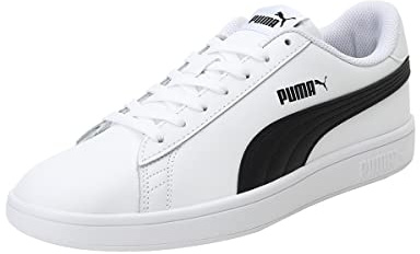 PUMA Smash V2 L, Sneakers Unisex - Adulto, Bianco Puma White Puma Black, 42 EU