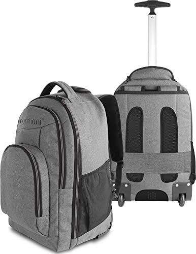 normani Rucksack mit Trolleyfunktion - 30 Liter Volumen Rucksacktrolley zum ziehen mit Laptopfach für Schule, Uni, Reisen, Ausflüge oder Einkaufen