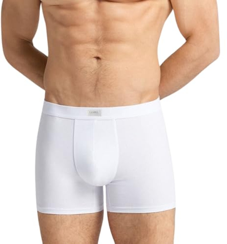 6 Boxer Uomo 100% Cotone Mutande Uomo Bianche Colorate Intimo Uomo Finissimo Colorate alla Moda Box Biancheria Intima Bianchi e Colorati LB022 (L, 6 Boxer Bianchi)