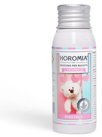 HOROMIA Wäscheparfüm Baby Talkum, 50 ml, Wäscheduft für Waschmaschine und Trockner
