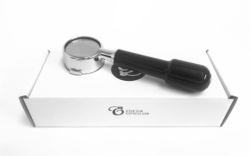 Portafiltros desnudo sin fondo y con mango - Compatible con cafeteras exprés SAECO 53 mm - Canasta de 14 g