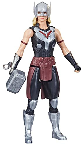 Hasbro Marvel Avengers Titan Hero Series Mighty Thor Toy, 30-cm-scale Thor: Love and Thunder Figure for Children Aged 4 and Up