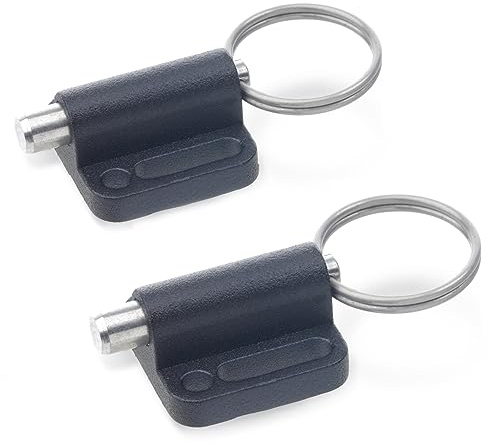 Ganter Normelemente | Rastbolzen mit Zugring | 2 Stück | GN 417-6-A