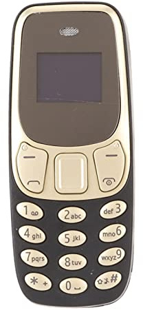 Zunate Mini Mobile Phone, the Smallest Dual SIM Card GSM Phone for Adults (Black and Gold)