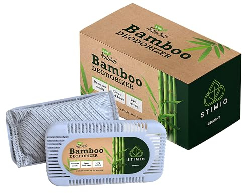 Lot de 2 désodorisants naturels pour réfrigérateur - Neutraliseurs d'odeurs avec charbon actif contre l'humidité, filtre anti-odeurs, désodorisant réutilisable en cas d'odeur