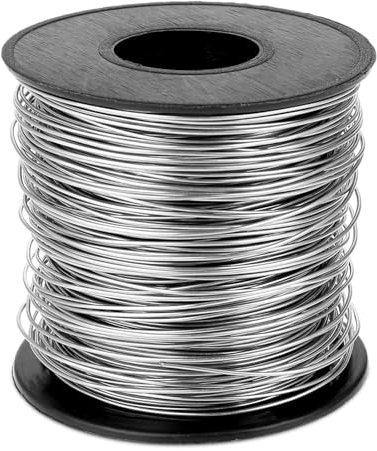 22 Gauge Jewellery Wire 0.6mm Stainless Steel Craft Wire 80m Bendable Thin Wires for Jewellery Making, Sculpting, Crafting, Modelling and Wrapping (Silver)