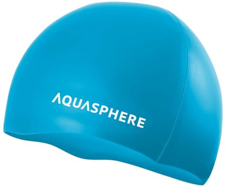 AQUASPHERE Silikonkappe - Badekappe - Erwachsene - Blau/Weiß
