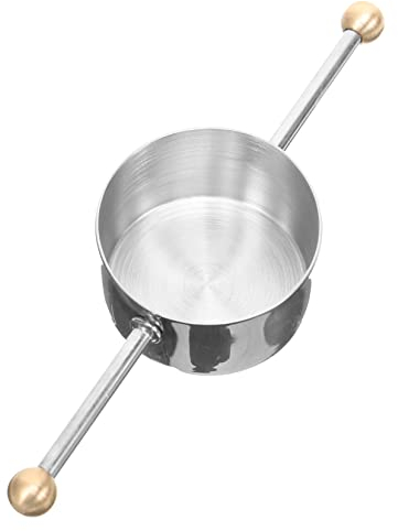 KICHOUSE Stainless Steel Double Bead Measuring Cup Professional Bartending Tool for Accurate Cocktail Mixing Measurement Cup for Bars Restaurants Sleek Design for Drink Enthusiasts