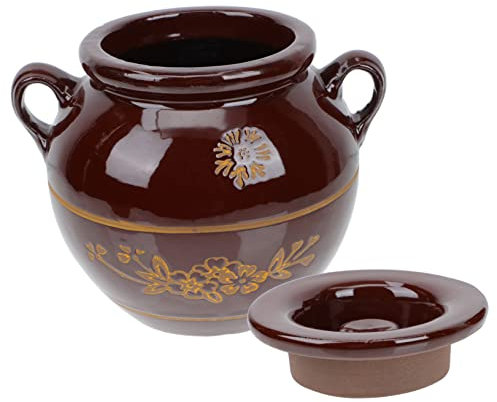 TOPBATHY Keramik Ölflasche Versiegelt Vorratstopf Für Zuhause Keramik Versiegelter Kanister Traditionelles Gurkenglas Gurken Vorratsglas Für Küche